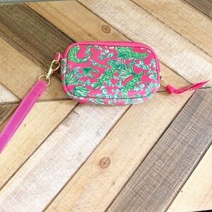 Lilly Pulitzer Alligator Wristlet